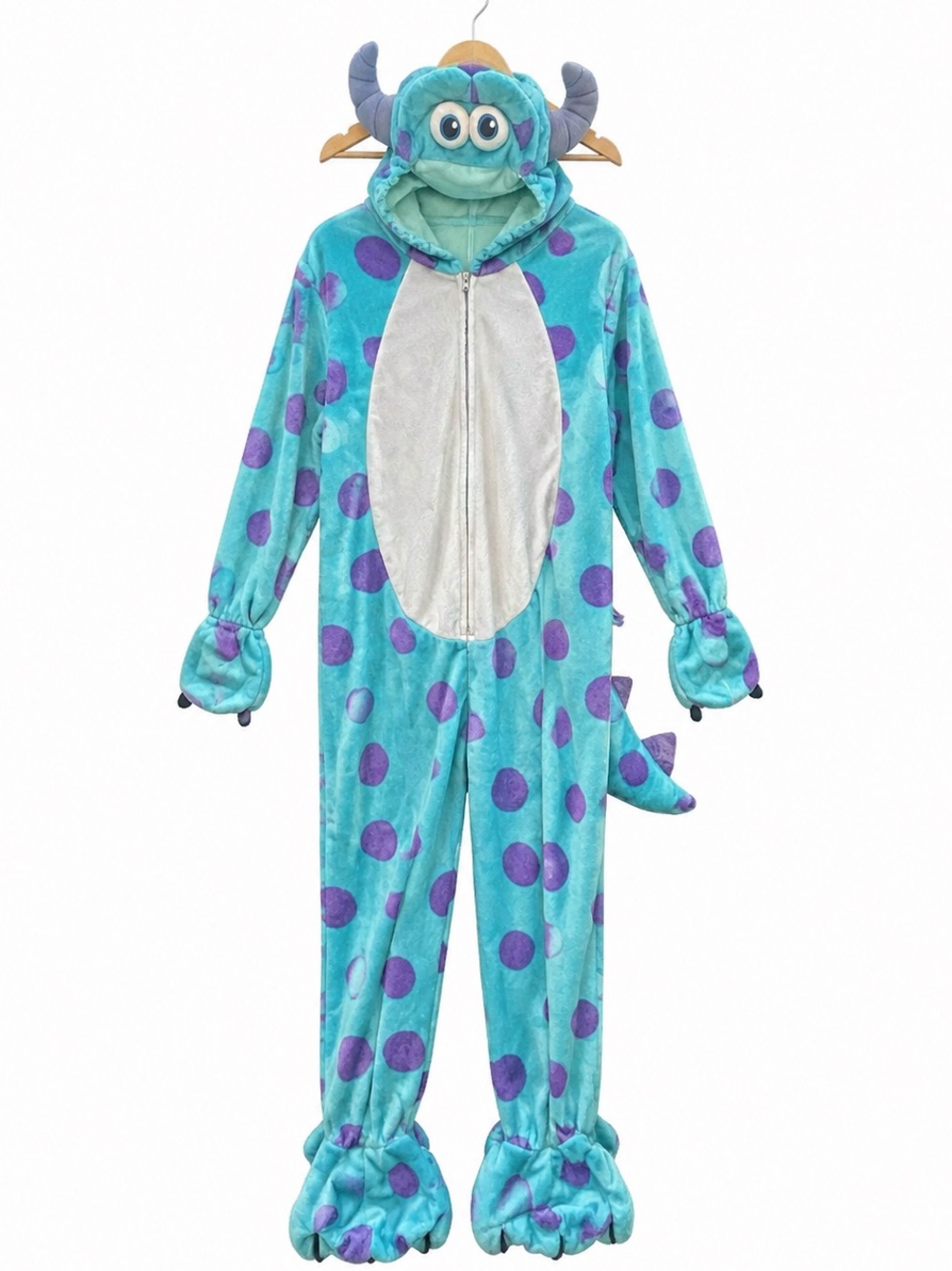Disney Pixar Monsters Inc Sulley Jumpsuit Plush Halloween Costume Kids 4T-5T - Picture 3 of 7